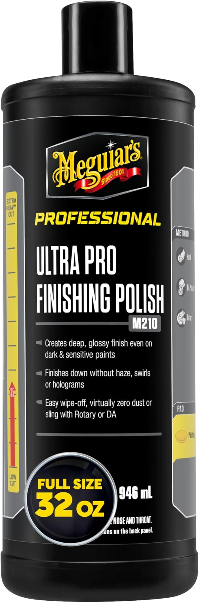 Meguiar's Professional Ultra Pro Finishing Polish M21032 - Achieve a Mirror-Like Finish on Your Car - Remove Swirls and Holograms While Increasing Goss and Shine, 32 Oz image 1