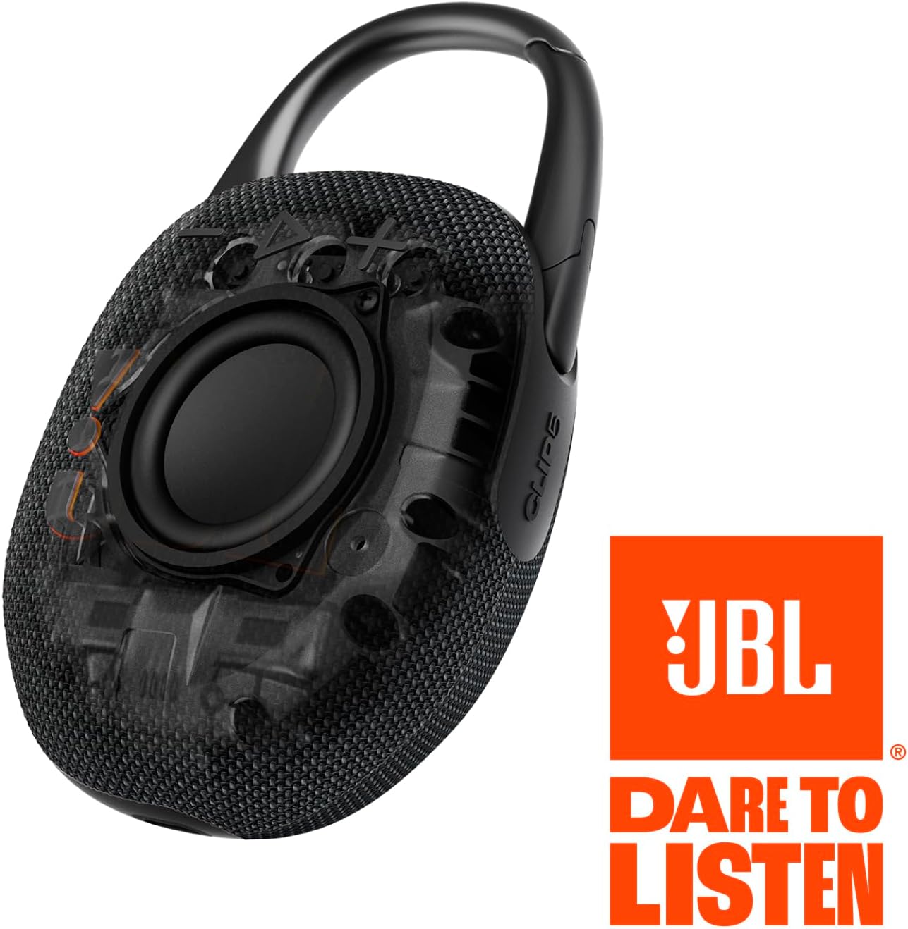 JBL Clip 5 - Ultra-Portable, Waterproof & Dustproof Bluetooth Speaker, Big Pro Sound with Punchy bass, Integrated Carabiner, Up to 12 Hours of Play, Made in Part with Recycled Materials (Black) image 7