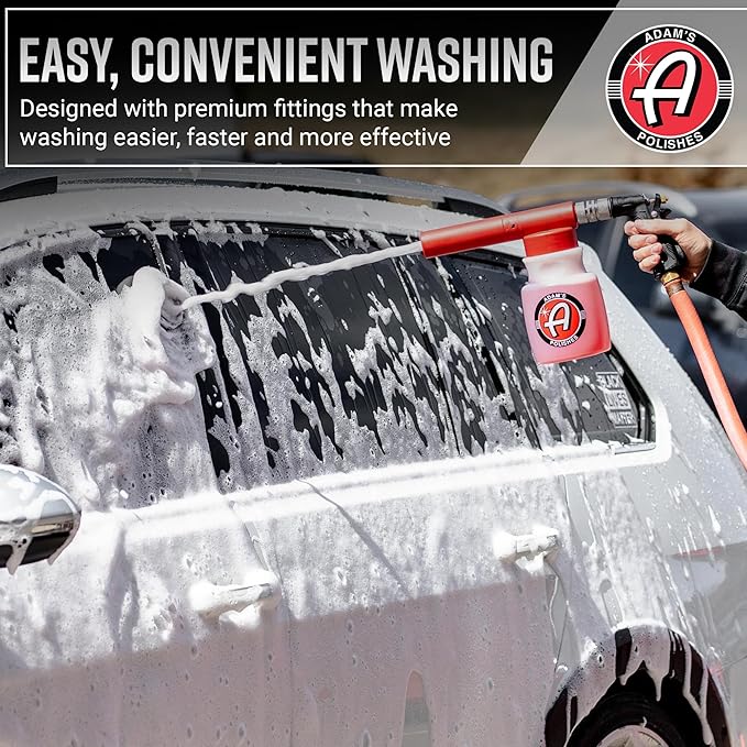 Adam's Premium Foam Gun Car Wash Sprayer - Connects to Garden Hose for Car Washing, No Pressure Washer Required, Use Snow Foam Blaster with Car Soap, Shampoo or Detergent image 3