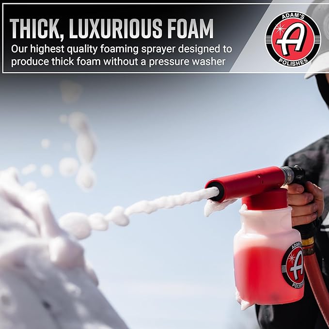 Adam's Premium Foam Gun Car Wash Sprayer - Connects to Garden Hose for Car Washing, No Pressure Washer Required, Use Snow Foam Blaster with Car Soap, Shampoo or Detergent image 4