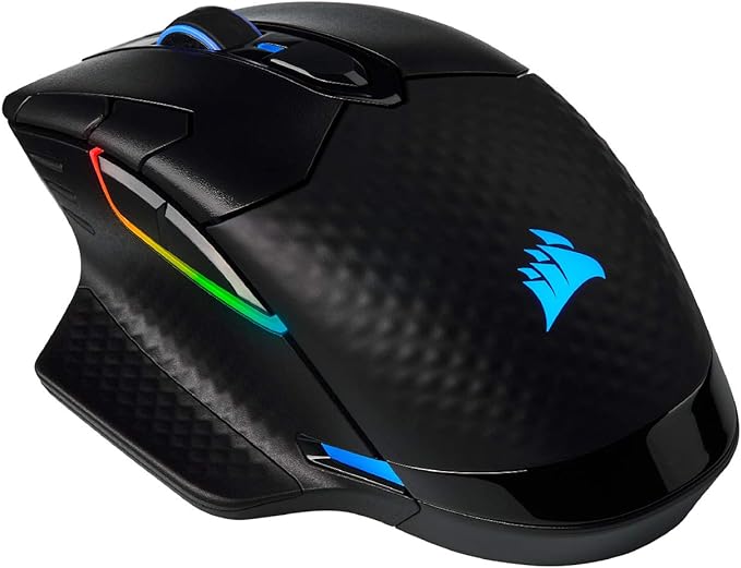Corsair Dark Core RGB Pro SE, FPS/MOBA Gaming Mouse with SLIPSTREAM Technology, Black, Backlit RGB LED, 18000 DPI, Optical, Qi wireless charging certified image 1