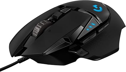 Logitech G502 HERO High Performance Wired Gaming Mouse, HERO 25K Sensor, 25,600 DPI, RGB, Adjustable Weights, 11 Programmable Buttons, On-Board Memory, PC / Mac image 1