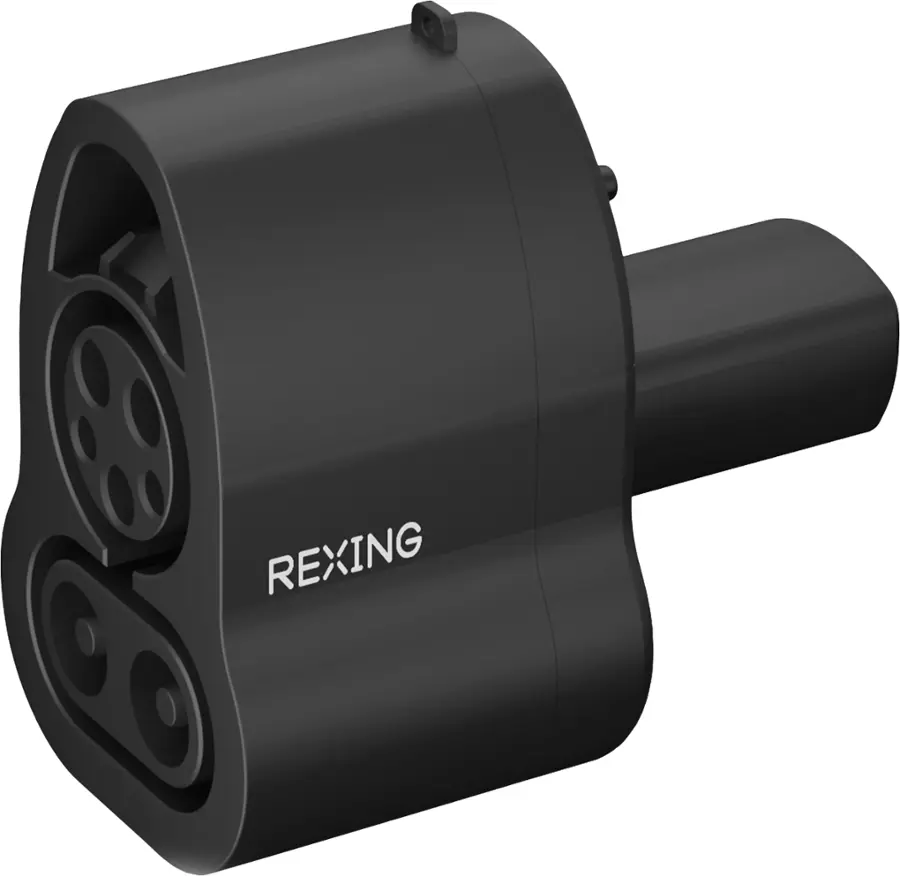 Rexing - CCS to Tesla Electric Vehicle (EV) Charger Adapter for Tesla Models S, 3, X and Y - Black image 1