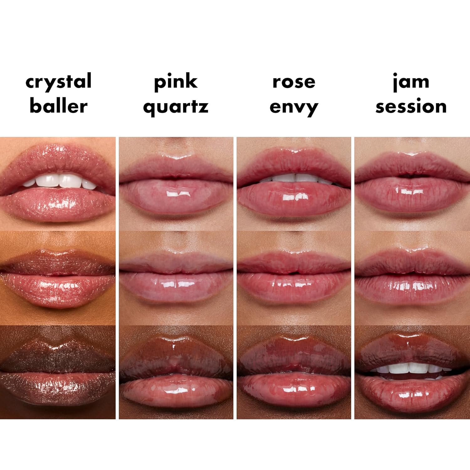 e.l.f. Glow Reviver Quad Goals Lip Oil Kit, Lip Gloss For A High-Gloss Finish & Sheer Wash Of Color, Non-Sticky, Vegan & Cruelty-Free, 4 Glosses image 5