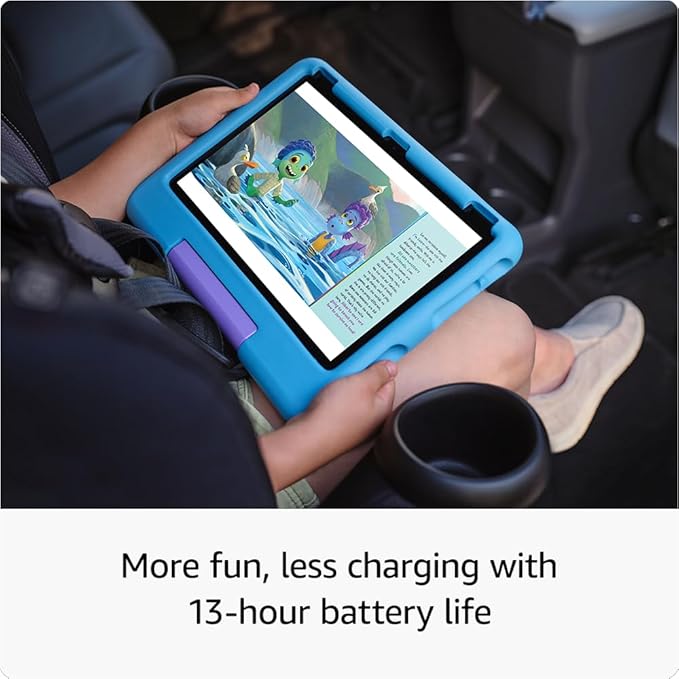 Amazon Fire HD 10 Kids tablet (newest model) ages 3-7 | Bright 10.1" HD screen with included ad-free and exclusive content, robust parental controls, 13-hr battery, 32 GB, Blue image 5