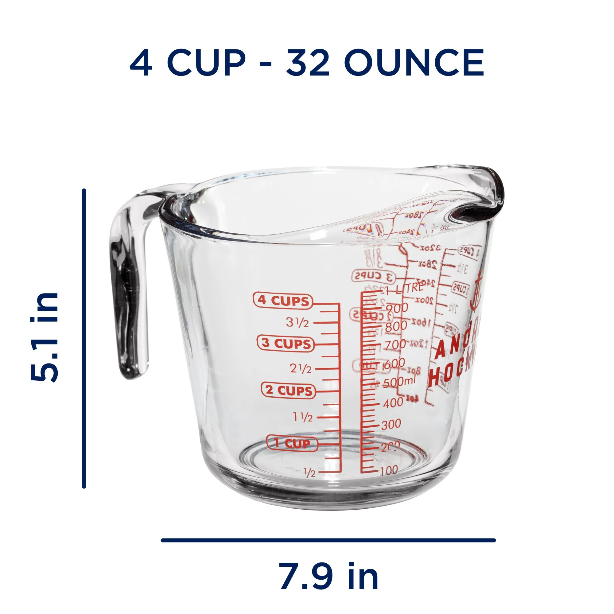 Anchor Hocking Glass Measuring Cup, 4 Cup image 2