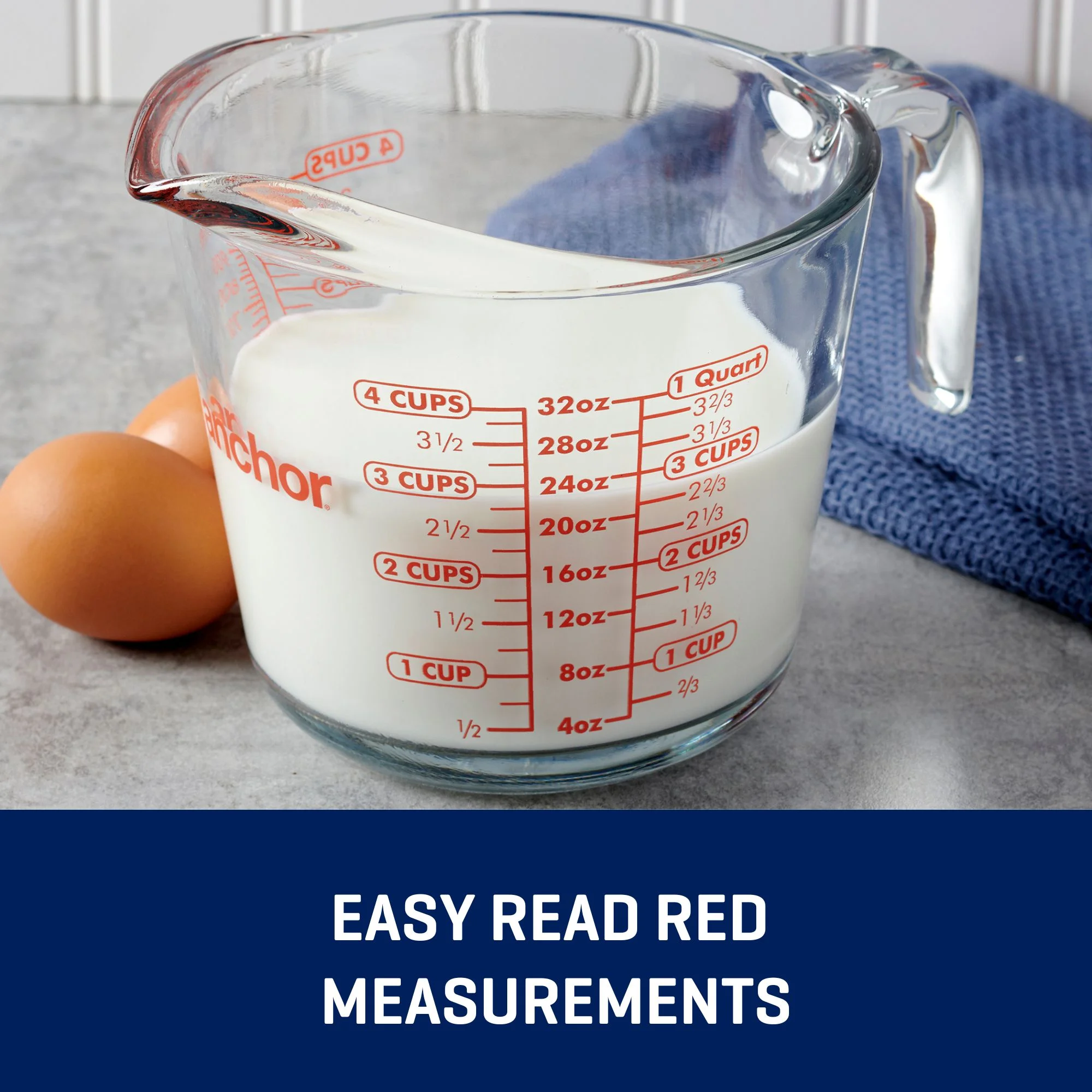 Anchor Hocking Glass Measuring Cup, 4 Cup image 4