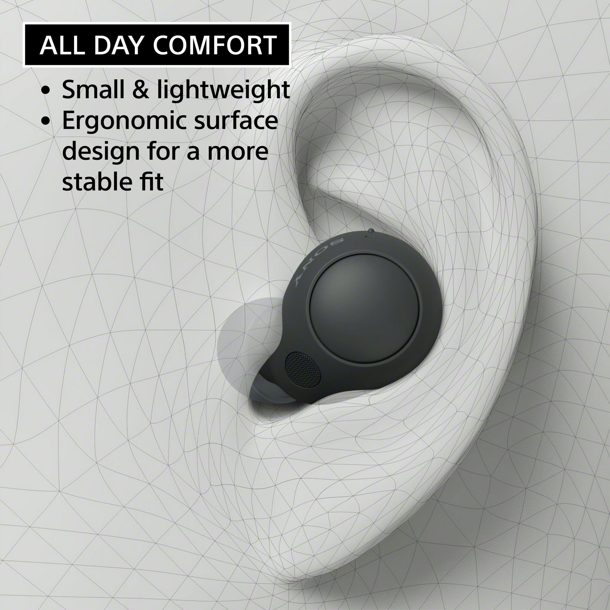 Sony WF-C700N Truly Wireless Noise Canceling In-Ear Headphones, Black image 3