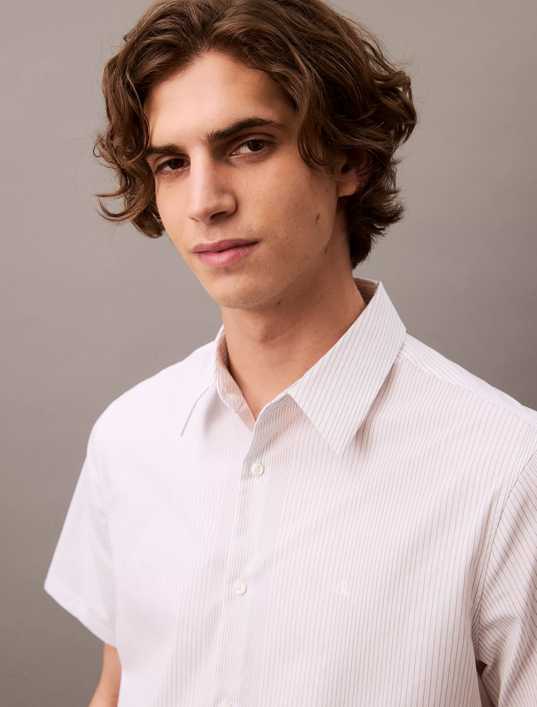 Stripe Slim Button-Down Shirt image 2