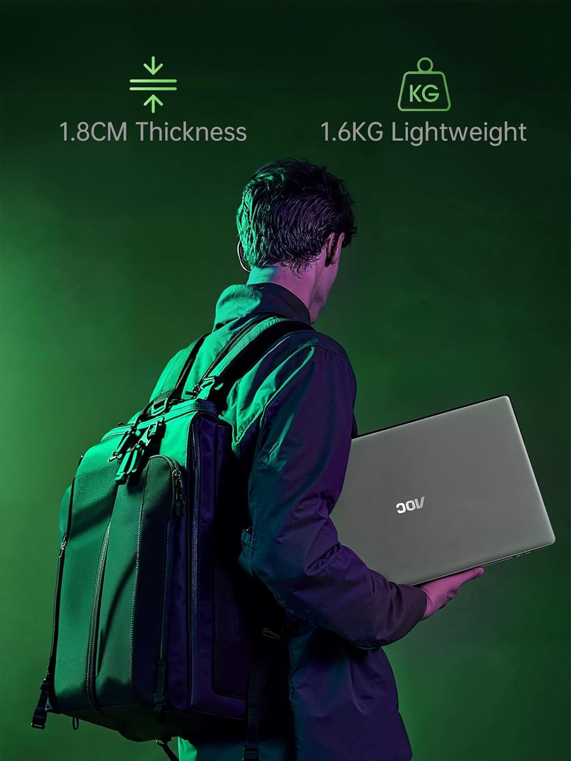 2025 16.1 Laptop Computer AMD Ryzen 7 5700U (8C/16T, Up to 4.3GHz) Radeon RX Vega 8 Graphics Laptop 16GB RAM 512GB NVMe SSD, Windows 11, FHD Display, WiFi 6, 53Wh Battery, HDMI, Webcam, Backlit KB image 9