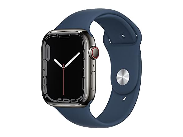 (NEW) Apple Watch Series 7 [GPS + Cellular 45mm] Smart Watch Fitness Tracker, Blood Oxygen & ECG Apps, Always-On Retina Display, Water Resistant image 1