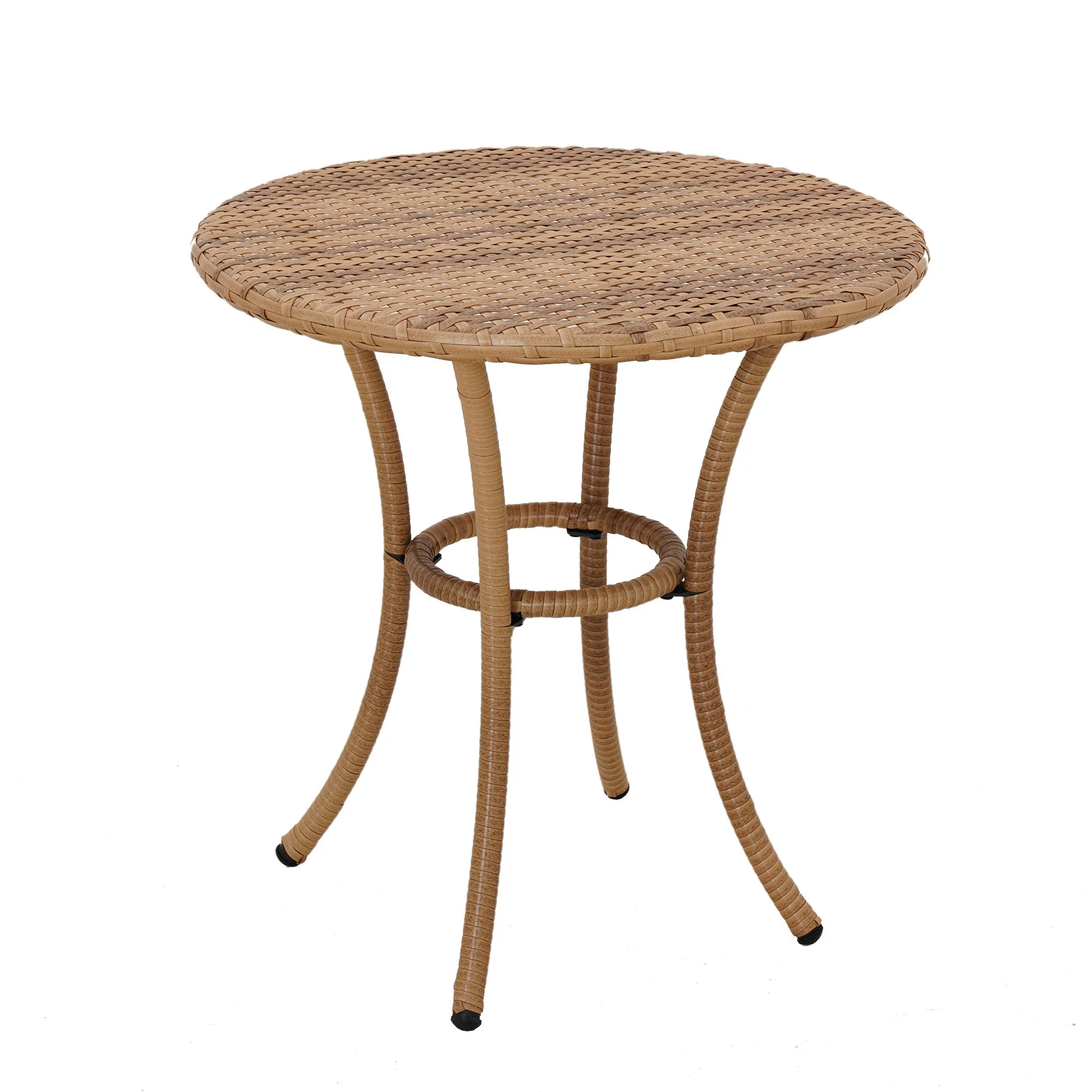 Better Homes & Gardens Willow Sage 3-Piece Outdoor Wicker Bistro Set, Beige image 2