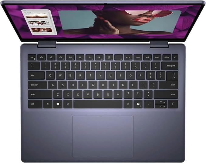Dell Inspiron 14 2-in-1 Laptop - AMD Ryzen 5 8640HS(> Intel i7-1255U), 14" IPS LED FHD Display, 32GB DDR5, 1TB SSD, Backlit KB, Fingerprint, Win 11 Pro, Office License, w/DVD Drive image 4