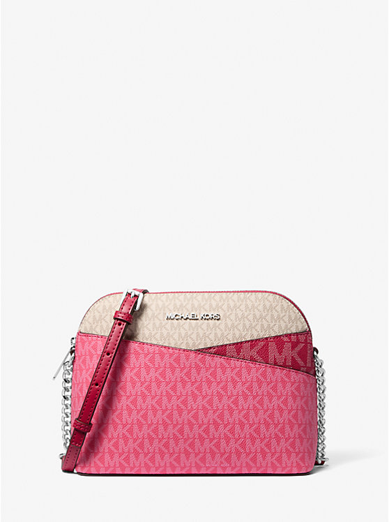 Jet Set Travel Color-Block Signature Logo Crossbody Bag image 1