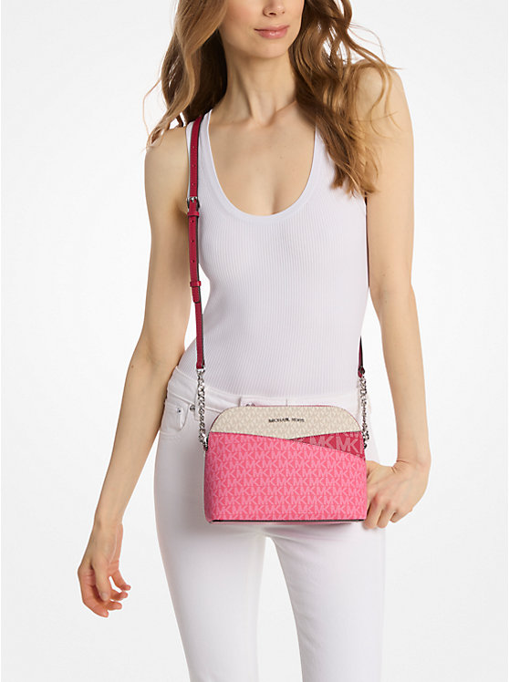 Jet Set Travel Color-Block Signature Logo Crossbody Bag image 3