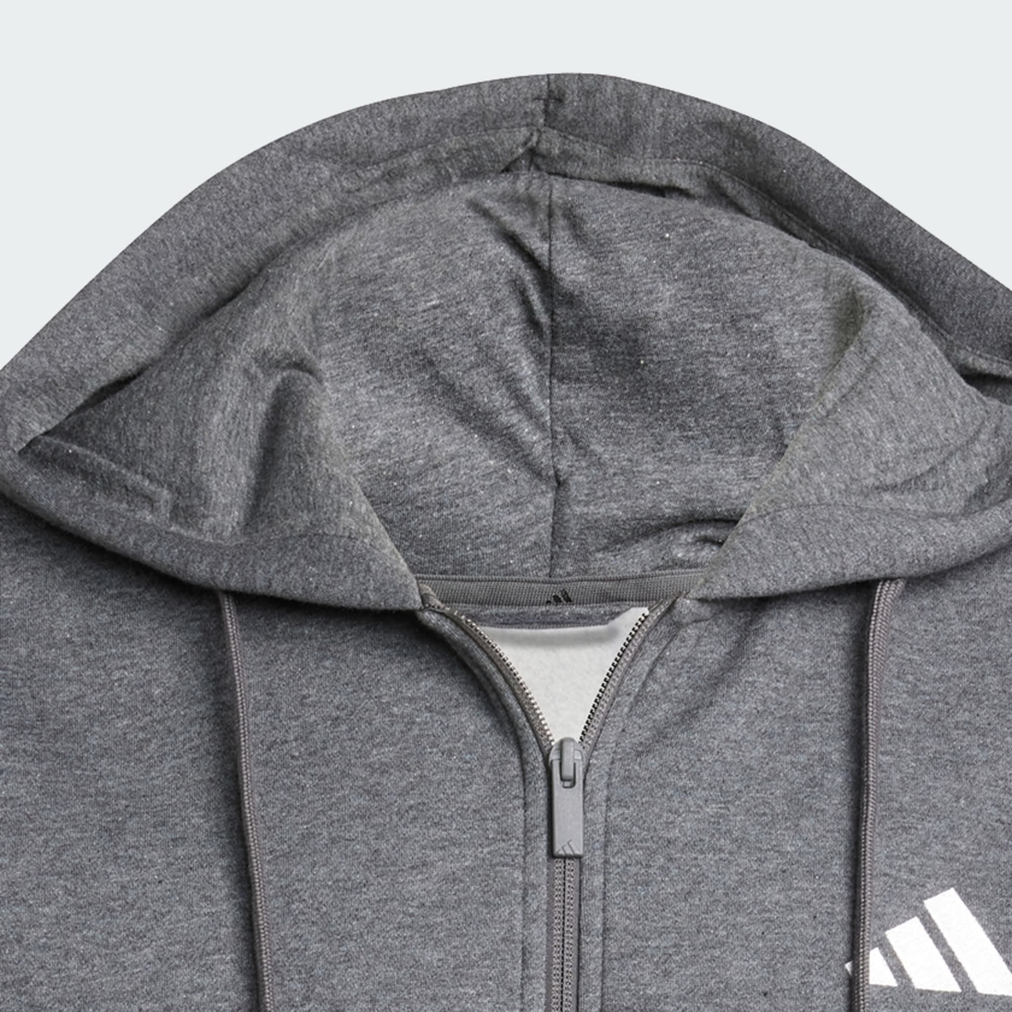 Essentials 3-Stripes Fleece Hoodie image 4