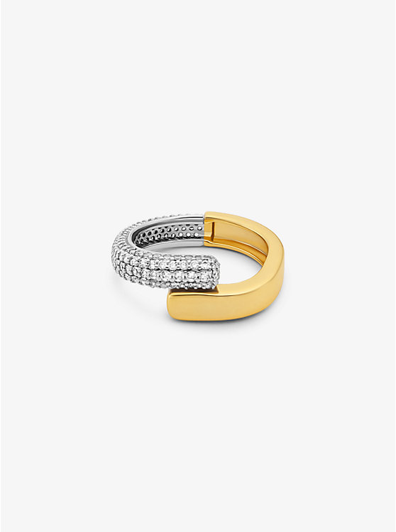 Precious Metal-Plated Sterling Silver and Pavé Ring image 2