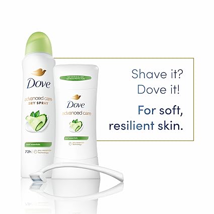 Dove Advanced Care Antiperspirant Deodorant Stick Cool Essentials 4 ct for helping your skin barrier repair after shaving 72 hour odor control and sweat protection with Pro Ceramide Technology 2.6 oz image 4