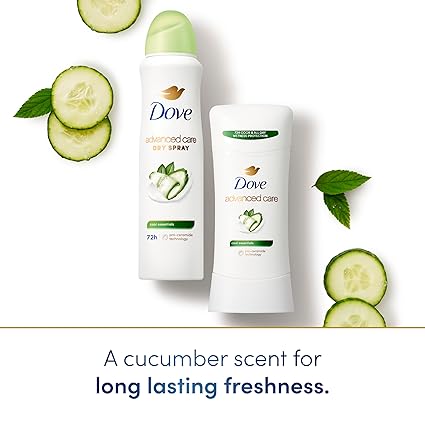Dove Advanced Care Antiperspirant Deodorant Stick Cool Essentials 4 ct for helping your skin barrier repair after shaving 72 hour odor control and sweat protection with Pro Ceramide Technology 2.6 oz image 6