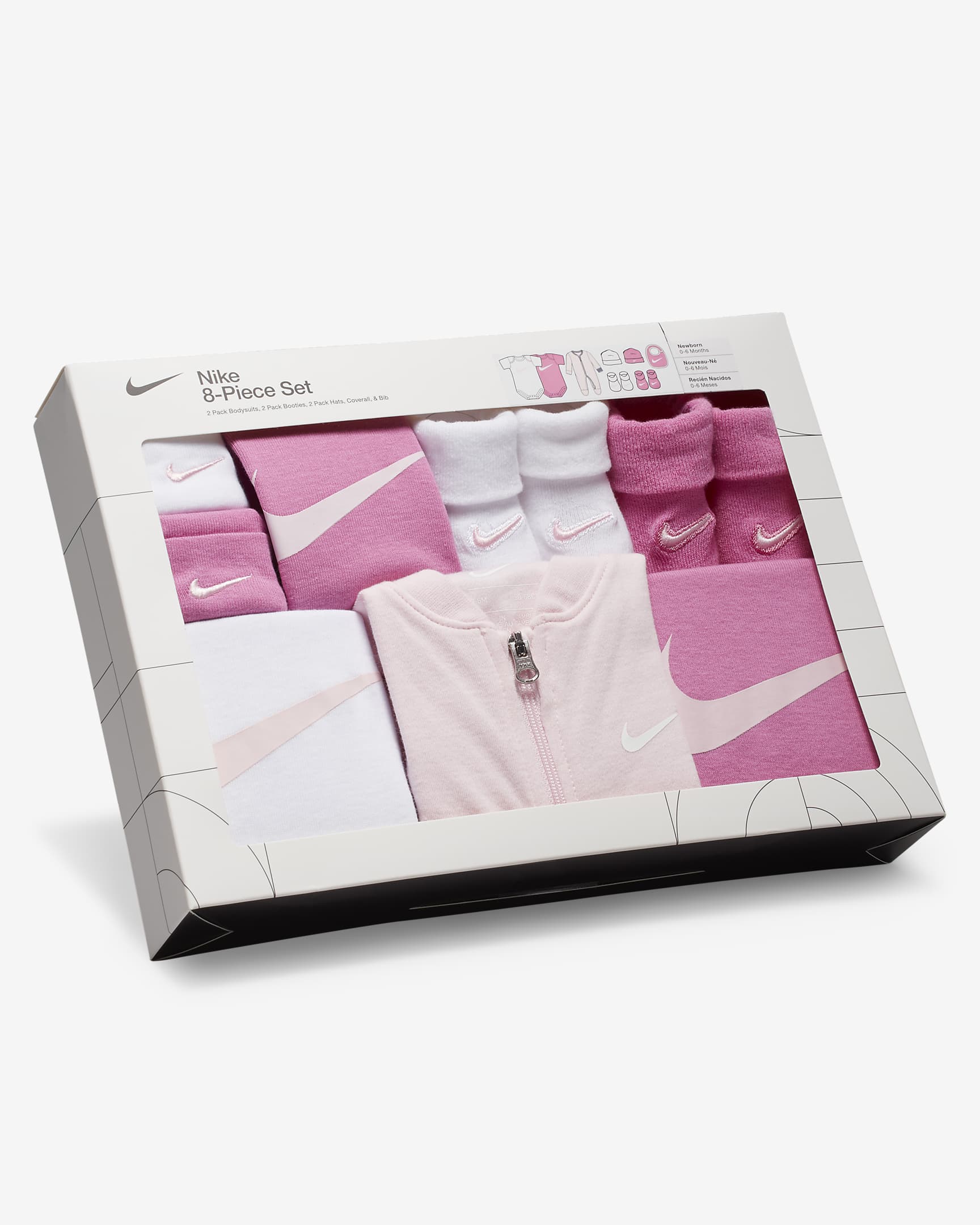 Nike Baby (0-9M) 8-Piece Boxed Gift Set image 3