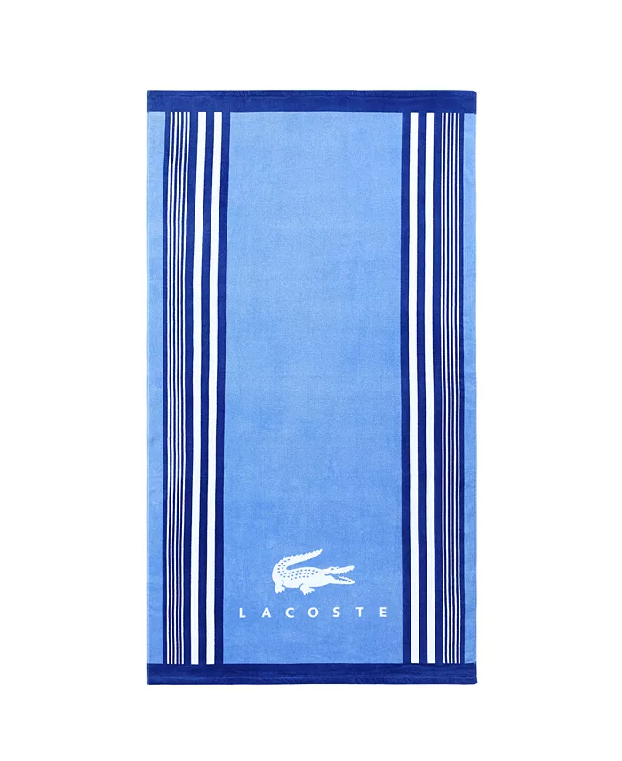 Lacoste Home Oki Striped Cotton Beach Towel image 1