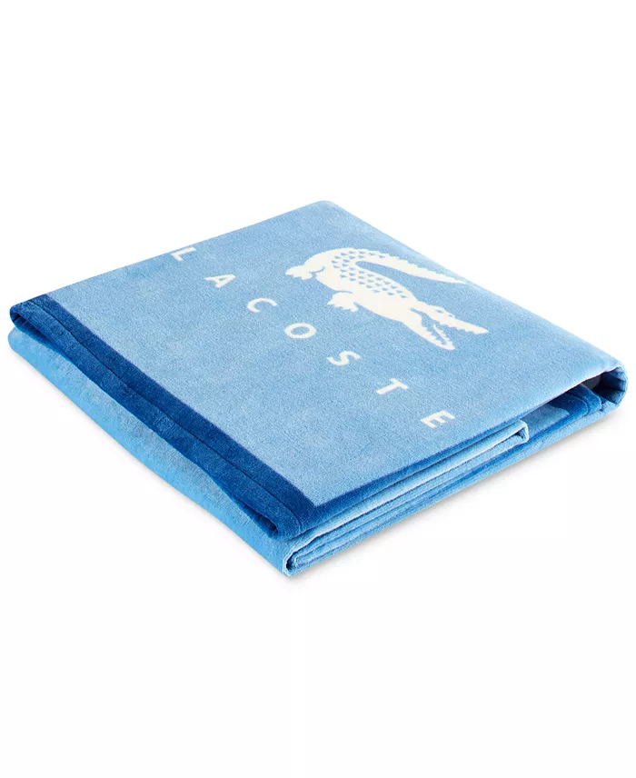 Lacoste Home Oki Striped Cotton Beach Towel image 5