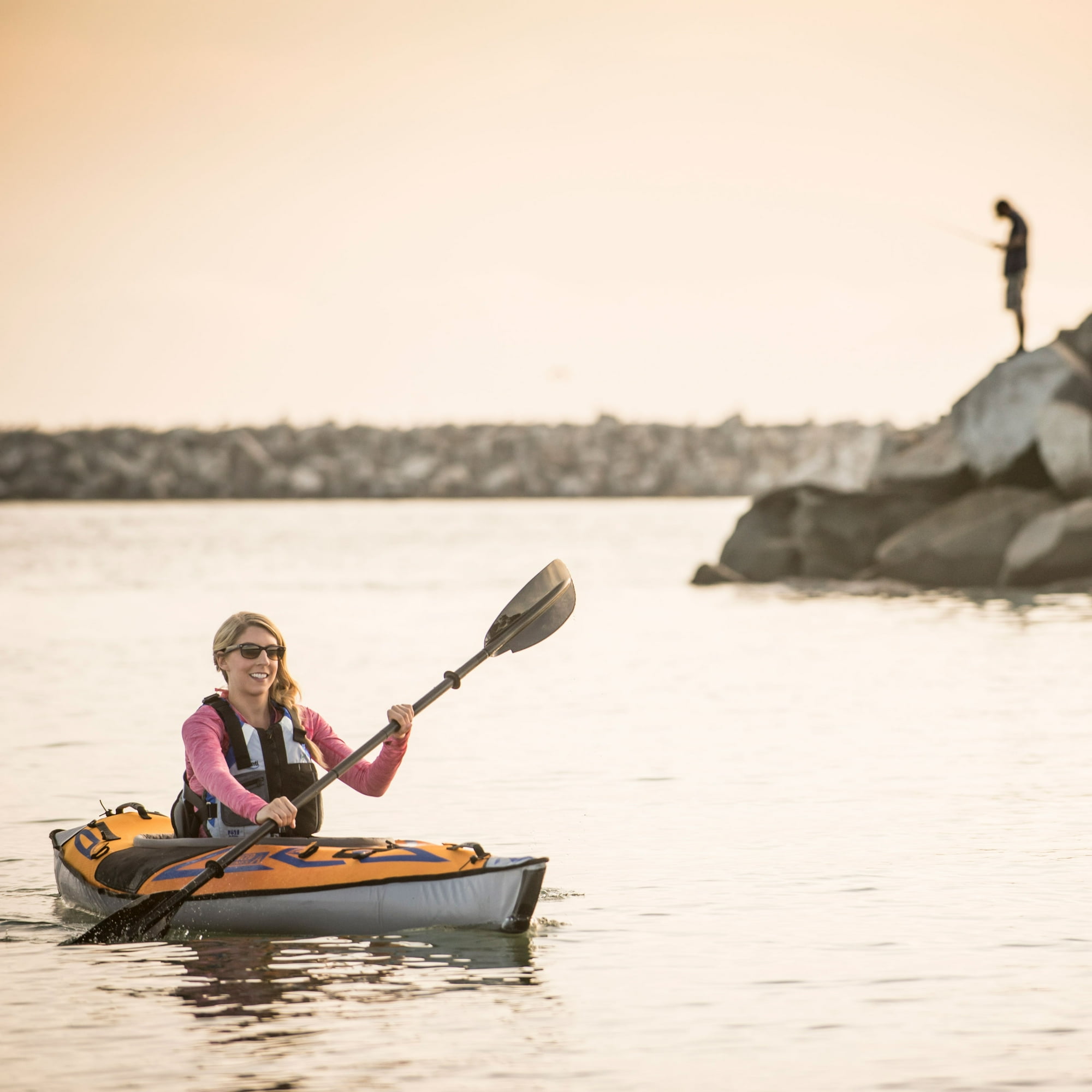 Advanced Elements AdvancedFrame® Sports - Inflatable Kayak with Pump - 10 ft - Orange image 7