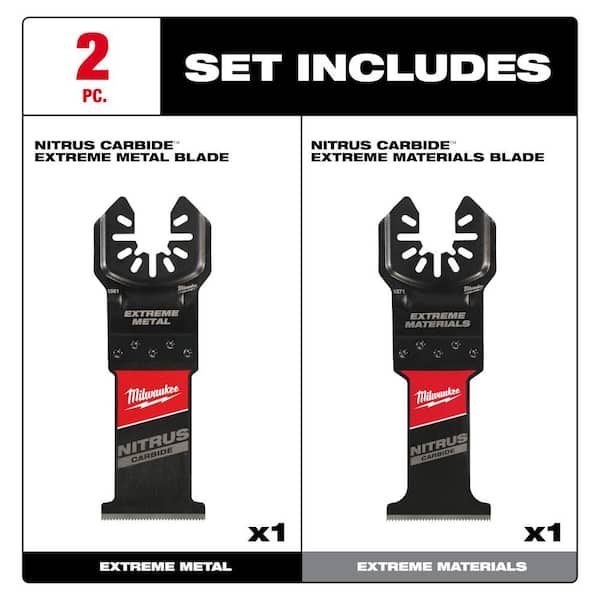 Nitrus Carbide Extreme Materials Blade with Nitrus Carbide Extreme Metal Cutting Oscillating Tool Blade (2-Pack) image 3