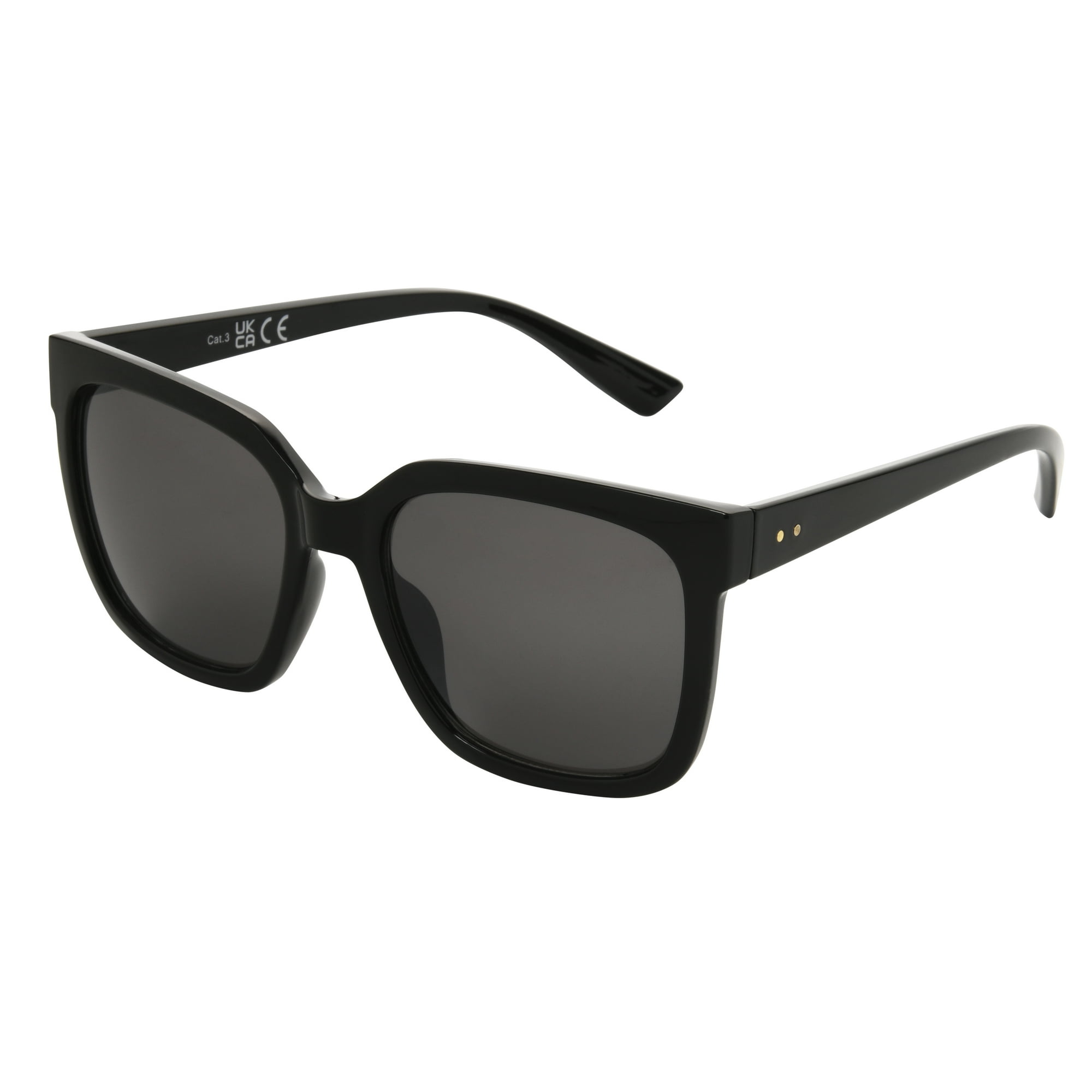 Foster Grant Women's Oversized Fashion Sunglasses, Black image 2