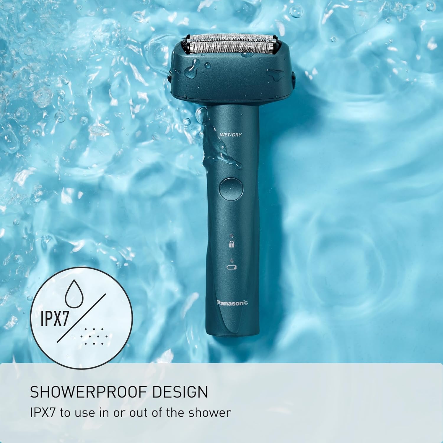 Panasonic Electric Razor for Men, Wet Dry Shaver with 3-Blade Cutting System, Ergonomic Handle and USB-C Charging- ES-RM3B-G image 5