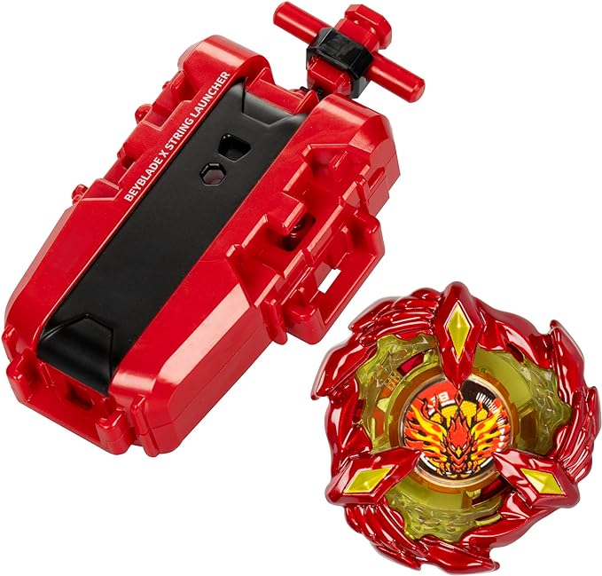 BEYBLADE X Soar Phoenix 9-60GF Deluxe String Launcher Set with Attack Type Right-Spinning Top Toy; Great Gift for 8 Year Old Boys and Girls image 3
