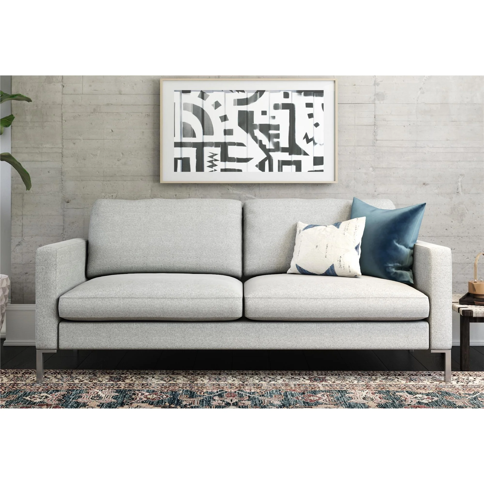 DHP Lexington Sofa, Gray Linen image 2
