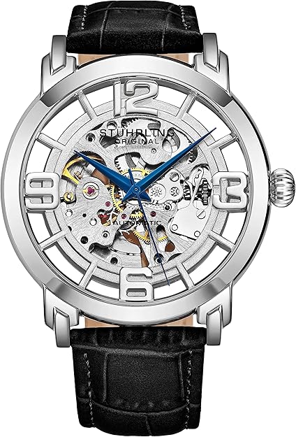 Stuhrling Original Skeleton Automatic Dress Watch - Mens Winchester 44 Elite Mechanical Watch image 1