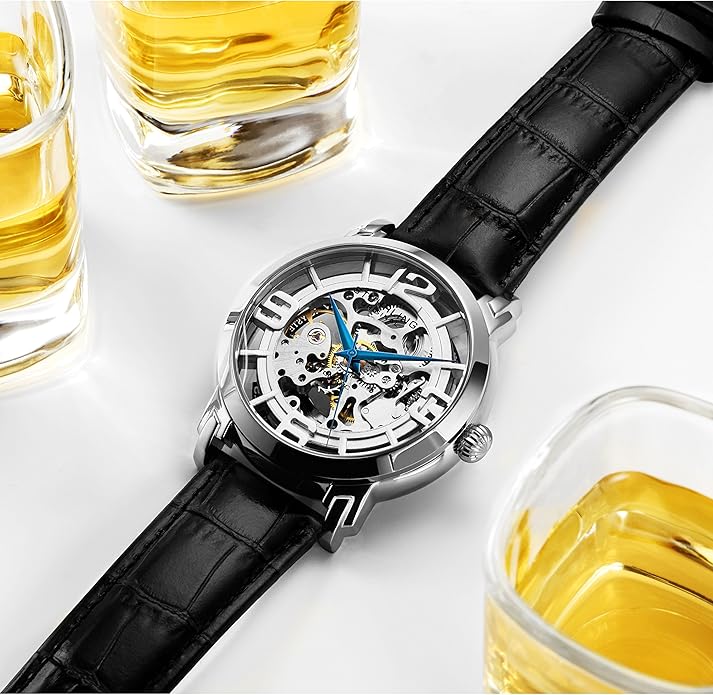 Stuhrling Original Skeleton Automatic Dress Watch - Mens Winchester 44 Elite Mechanical Watch image 3