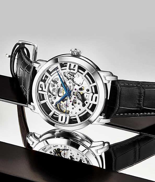 Stuhrling Original Skeleton Automatic Dress Watch - Mens Winchester 44 Elite Mechanical Watch image 4