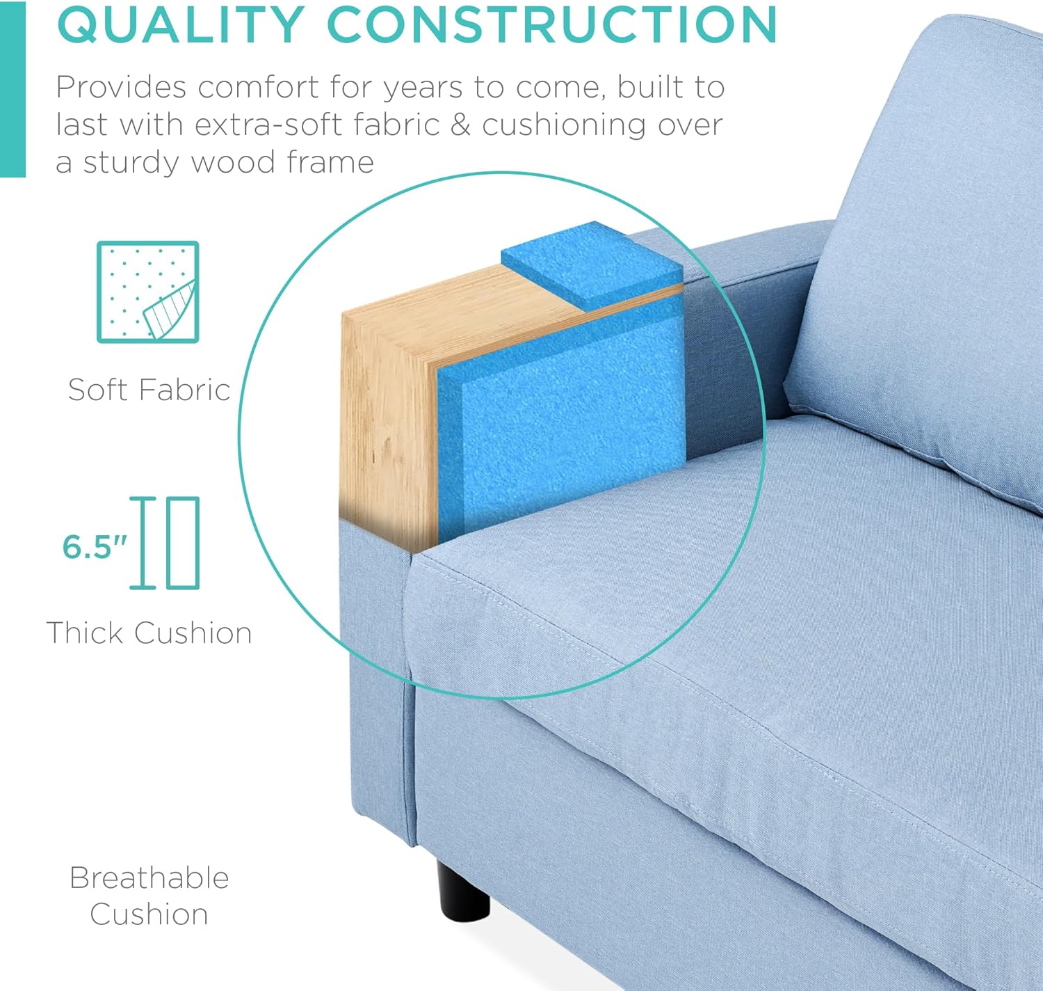 Upholstered Sectional Sofa  image 3