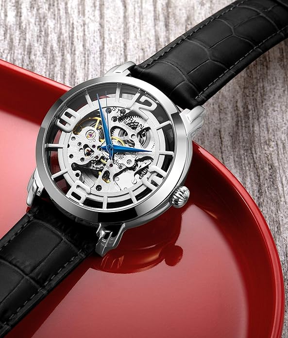 Stuhrling Original Skeleton Automatic Dress Watch - Mens Winchester 44 Elite Mechanical Watch image 6