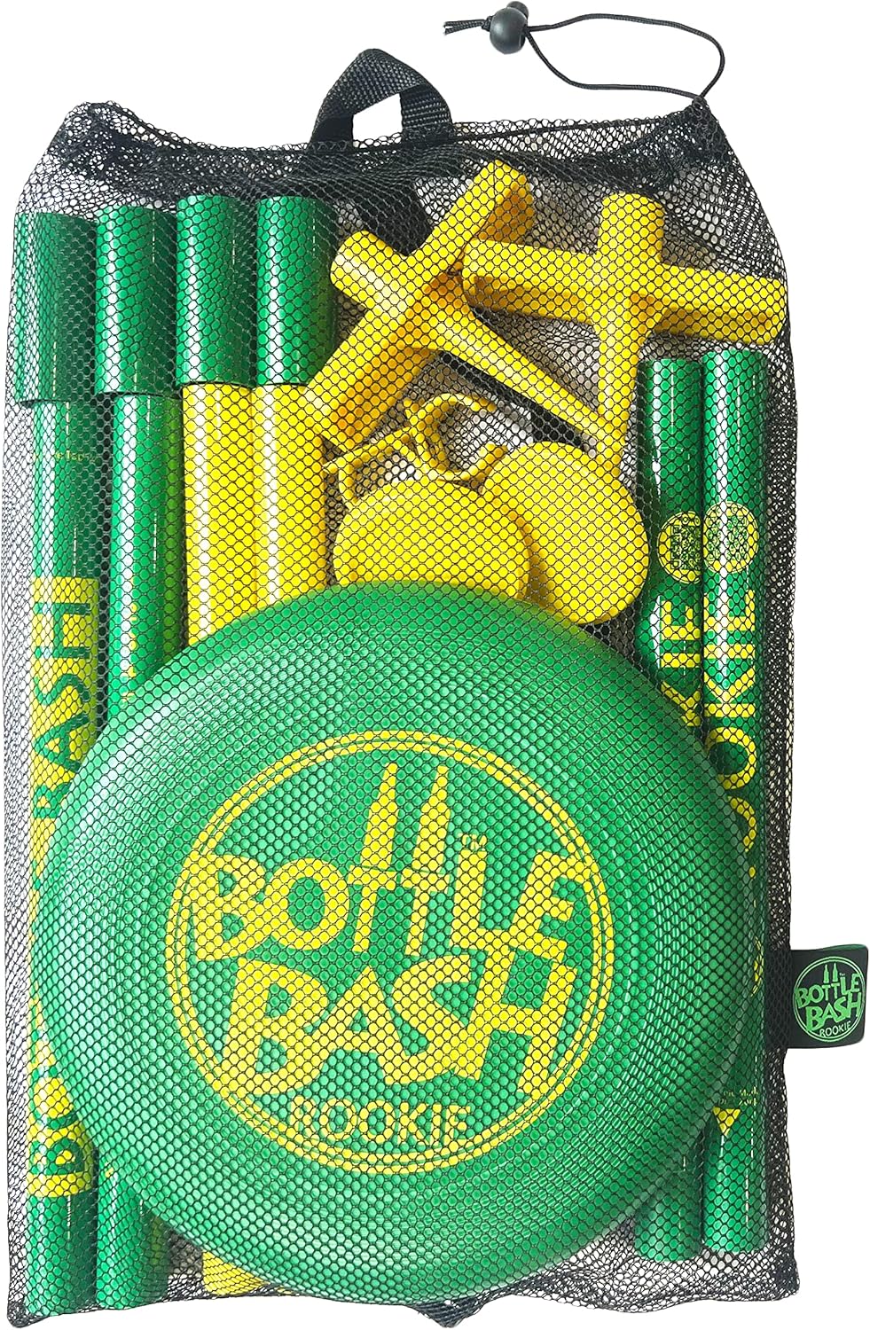 Bottle Bash Outdoor Flying Disc Game Set – Frisbee Toss Backyard and Beach Game for Family, Adult & Kids - Beersbee & Polish Horseshoes image 3