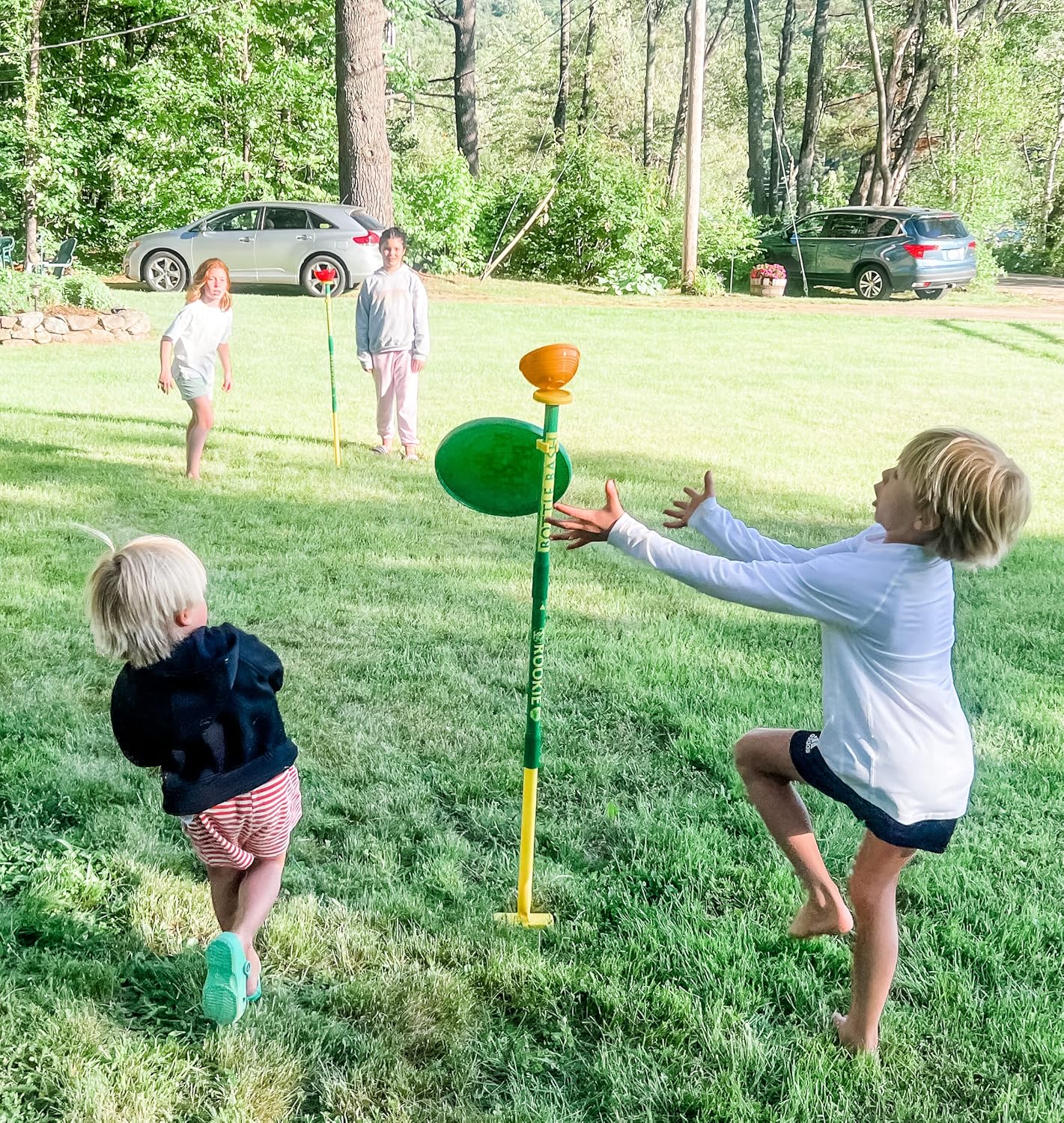 Bottle Bash Outdoor Flying Disc Game Set – Frisbee Toss Backyard and Beach Game for Family, Adult & Kids - Beersbee & Polish Horseshoes image 8