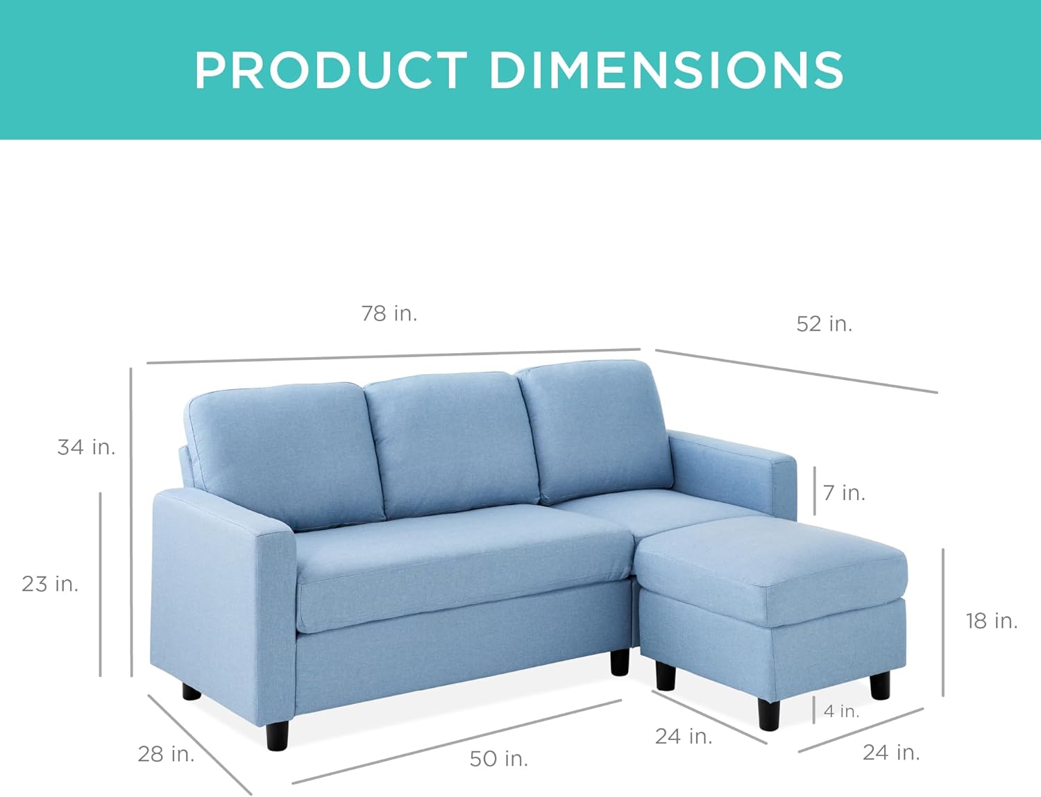 Upholstered Sectional Sofa  image 5