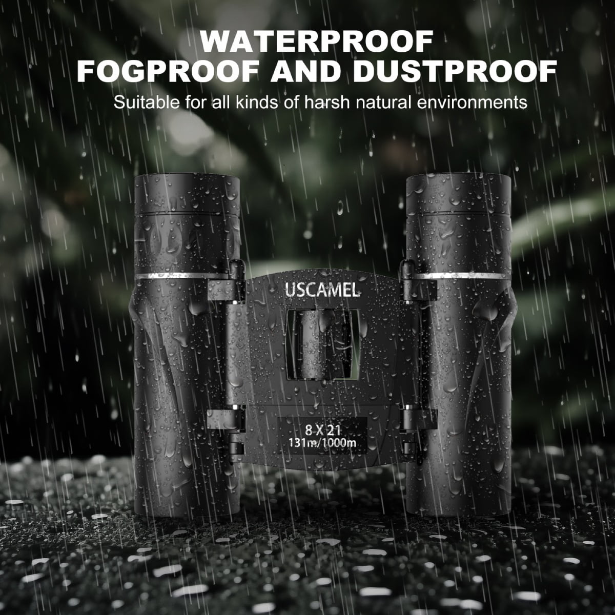 USCAMEL 8x21 Binoculars for Adults Kids, Waterproof Folding Compact Lightweight Small Binoculars for Bird Watching Outdoor Hiking Travel Concerts Theater image 4