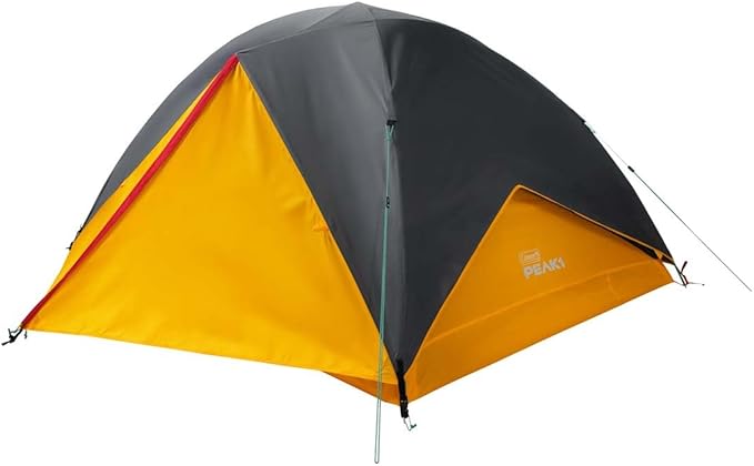 Coleman PEAK1 Premium Backpacking Tent, Waterproof Fabric with 2,000mm Waterhead Rating can Withstand Winds up to 45 MPH; Wide Door, Star View Window, & Footprint Included, 1/2/3/4/6 Person Tent image 1