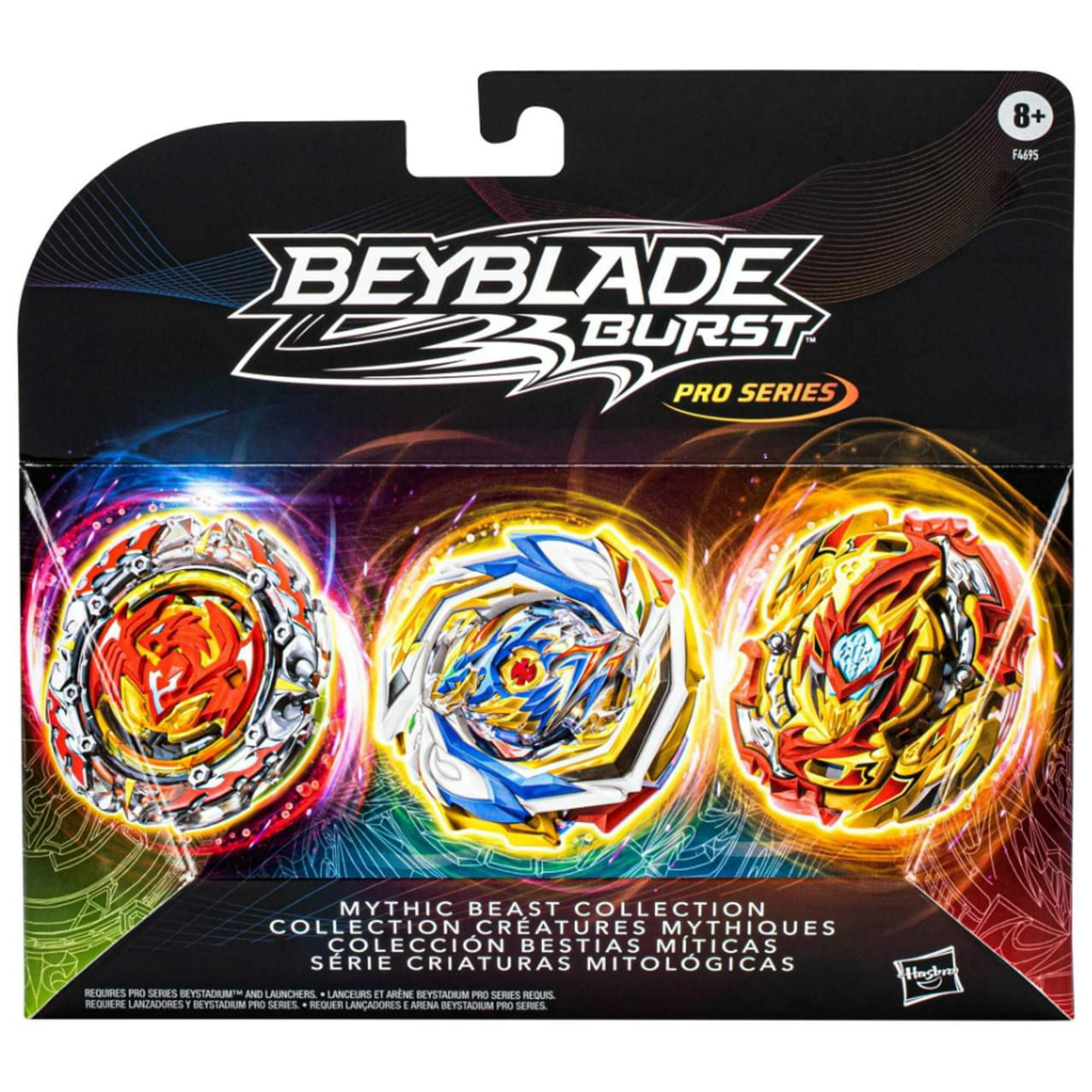 Hasbro Beyblade Burst Pro Series Mythic Beast Collection, 3 Count image 2