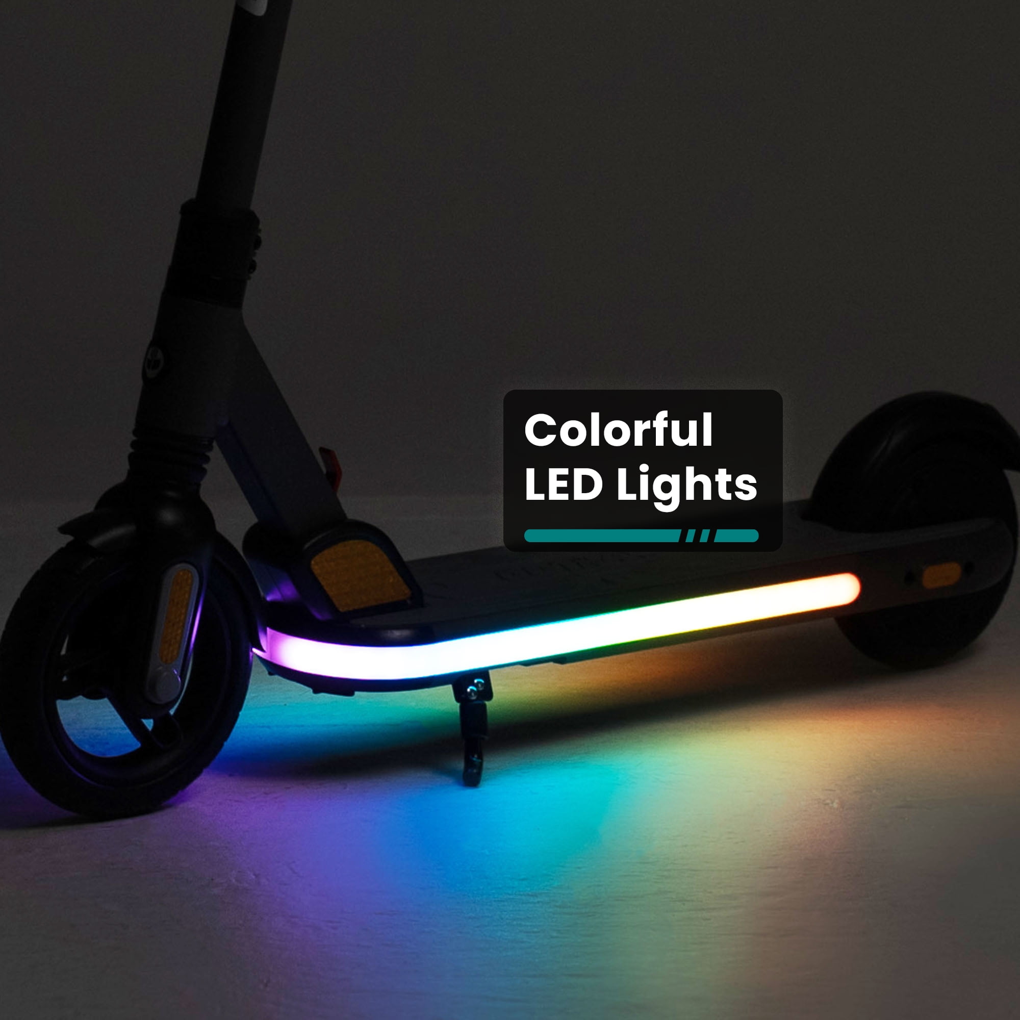 GOTRAX XoomPlus Foldable Electric Scooter for Kids Ages 6-12 with 150W Motor 10mph LED,Black image 3