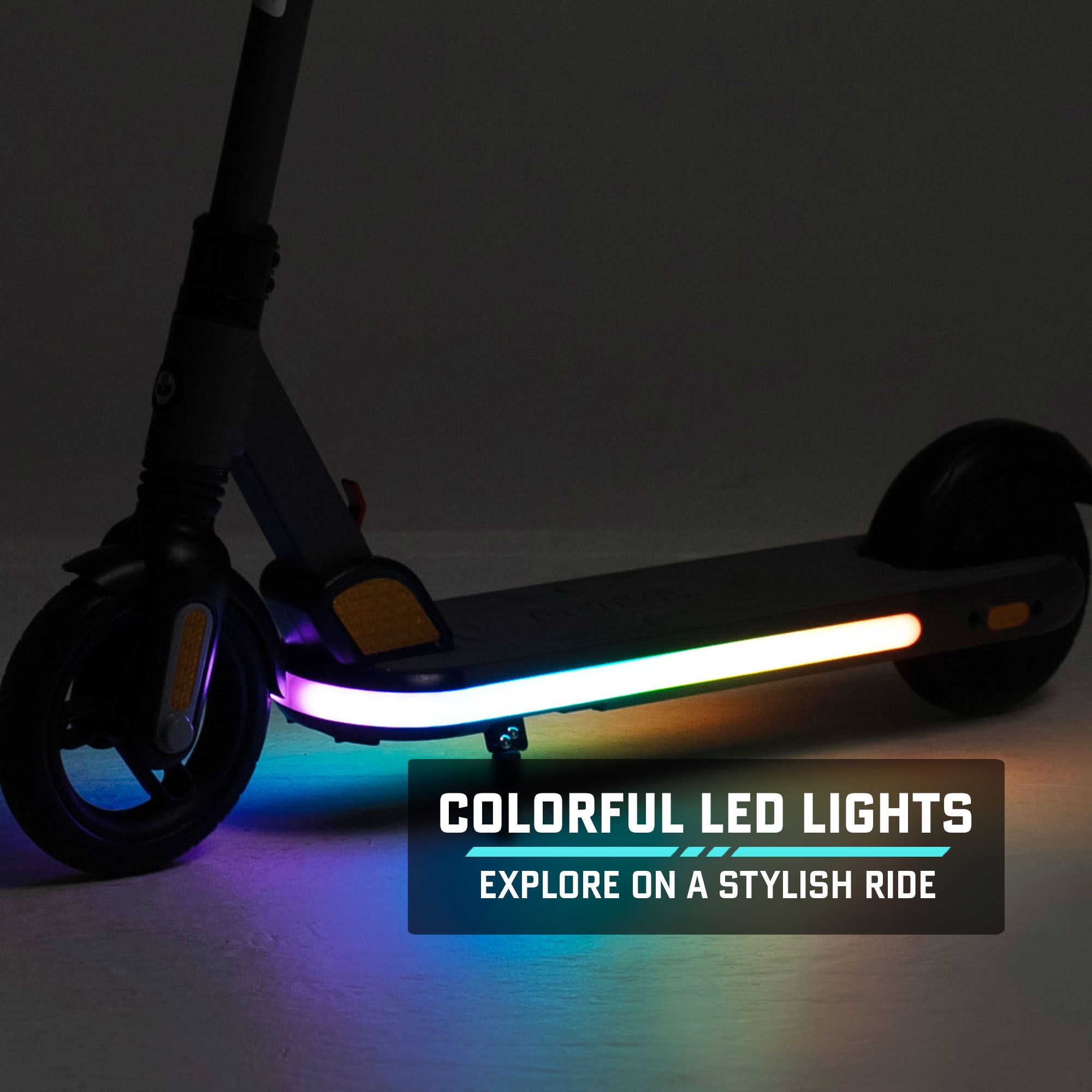 GOTRAX XoomPlus Foldable Electric Scooter for Kids Ages 6-12 with 150W Motor 10mph LED,Black image 6