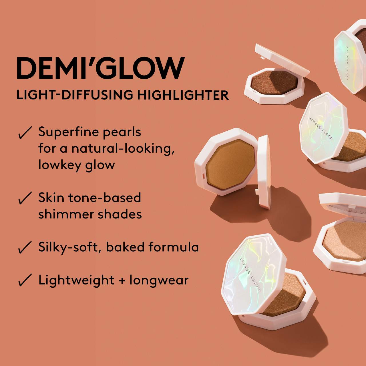 Fenty Beauty by Rihanna  Demi'Glow Light-Diffusing Highlighter image 4