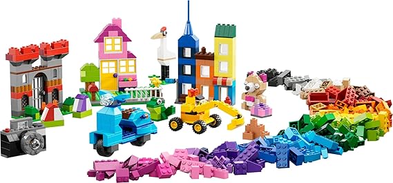LEGO Classic Large Creative Brick Box 10698 Building Toy Set, Toy Storage Solution for Home or Classrooms, Interactive Building Toy for Kids, Boys, and Girls image 2