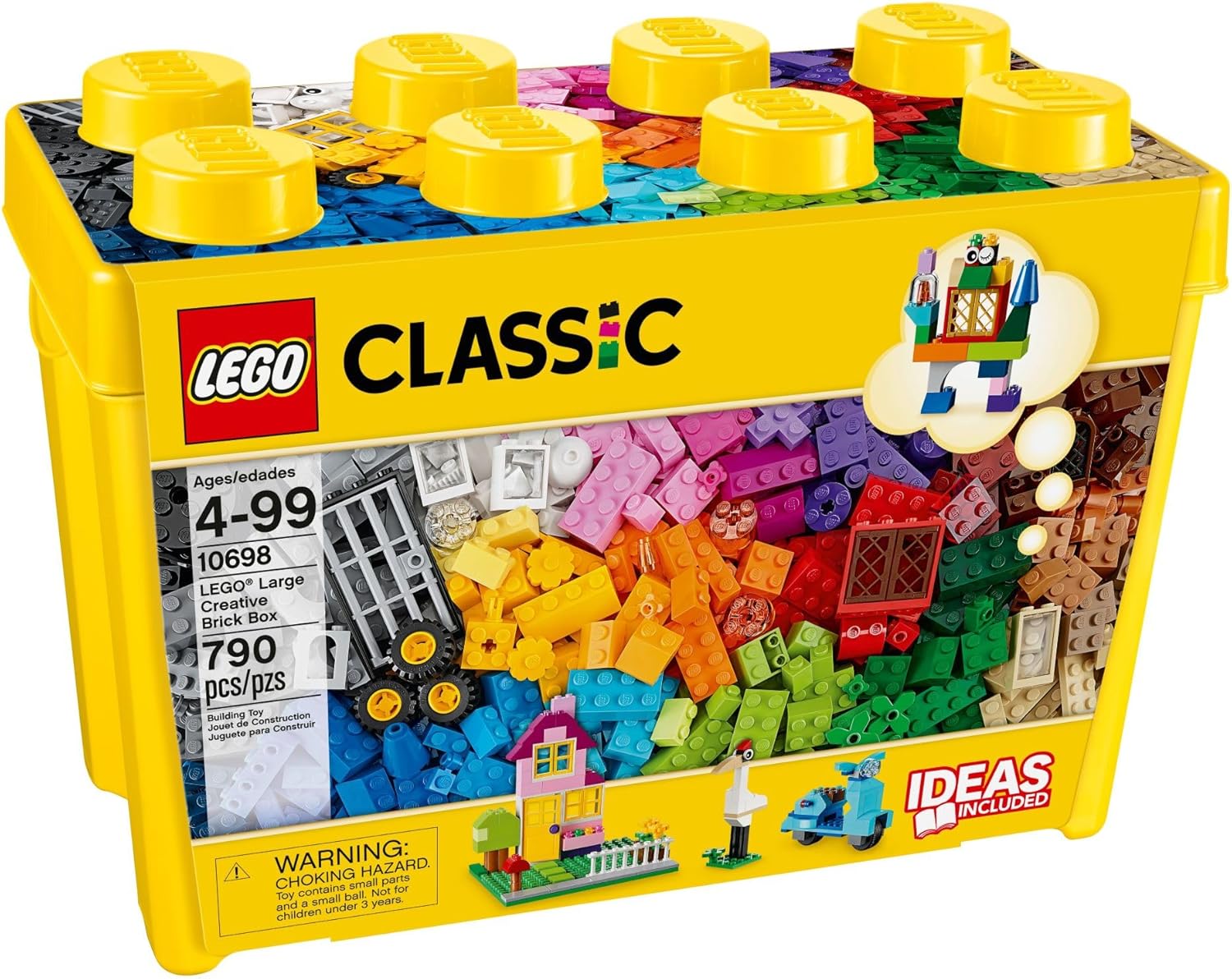 LEGO Classic Large Creative Brick Box 10698 Building Toy Set, Toy Storage Solution for Home or Classrooms, Interactive Building Toy for Kids, Boys, and Girls image 5