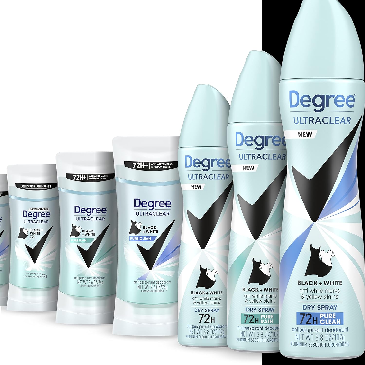 Degree Antiperspirant for Women Protects from Deodorant Stains Pure Clean Deodorant for Women 2.6 oz image 6