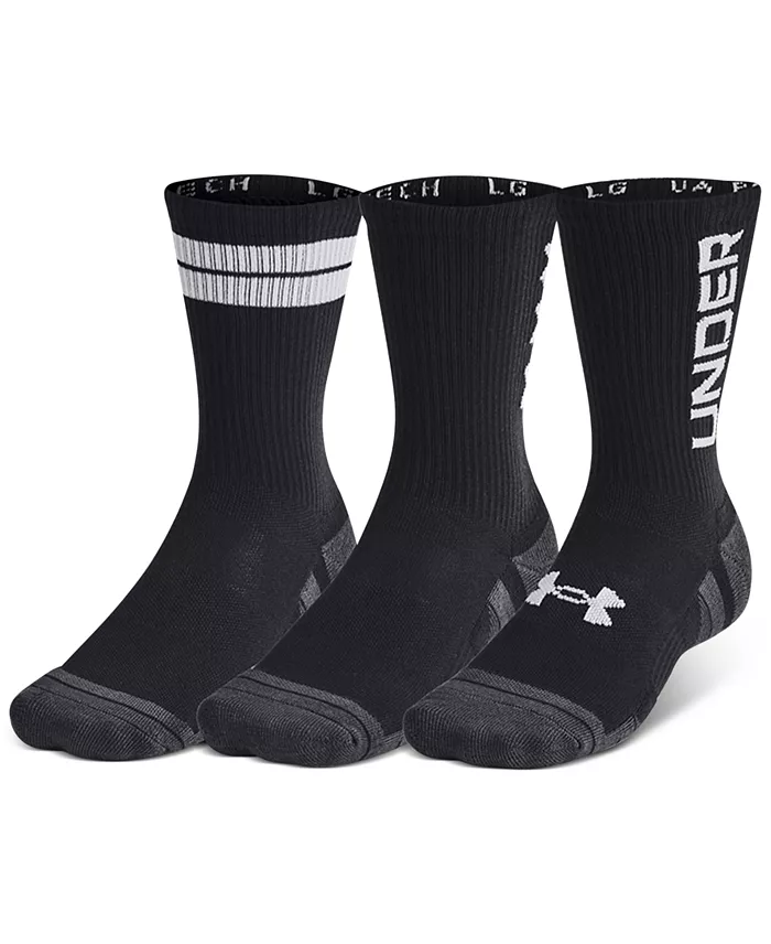 Under Armour Unisex Performance Tech 3-Pk. Moisture-Wicking Crew Socks image 1